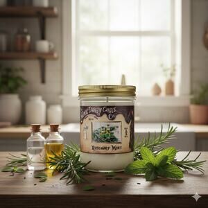 Rosemary Mint - 16 oz Coconut Wax Candle